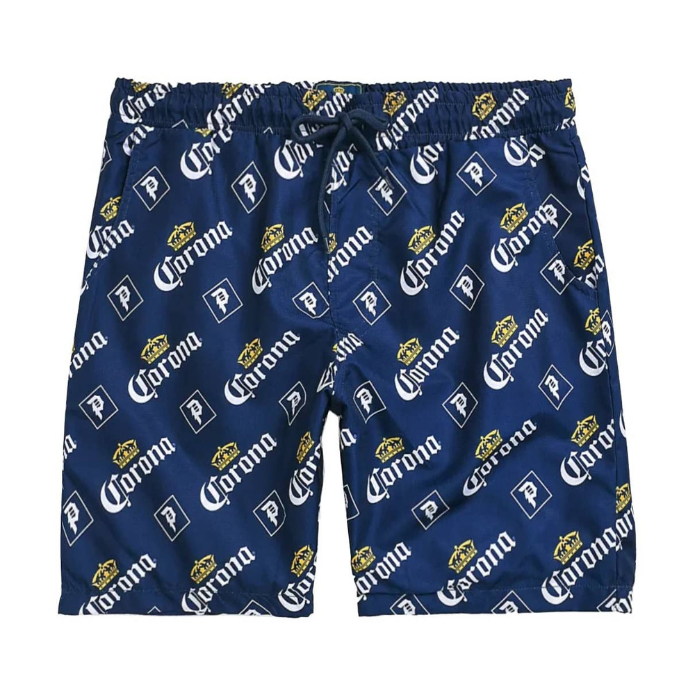 Primitive Skateboarding Apparel Men's X Corona Beer Cerveza Boardshorts - Navy